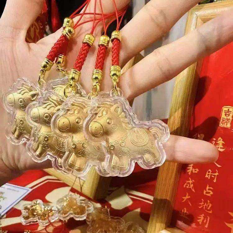2026马年马上有钱链卡通可爱生肖马小马钥匙扣挂件爆款001