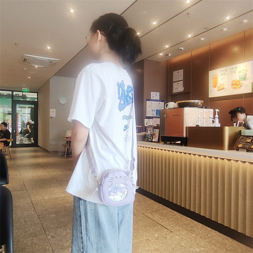 可爱卡通CRUX正版授权幽幽家族PU斜跨包休闲包单肩包小包痛包 - 图1