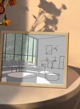 速发灯装画光饰小画件卧室床头装饰摆发光画风创意生日礼物