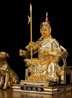 极速纯铜鎏金五显华光大帝灵官马元帅马王爷神像三眼灵Z光华光天