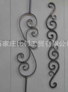 铁艺楼梯杆实心管产品铁艺配件制铁花河北石家庄工厂大门围