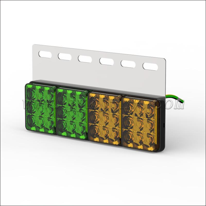 台灣led爆亮 小方型 紅黃白防水led后燈led後燈led尾燈 - 图0