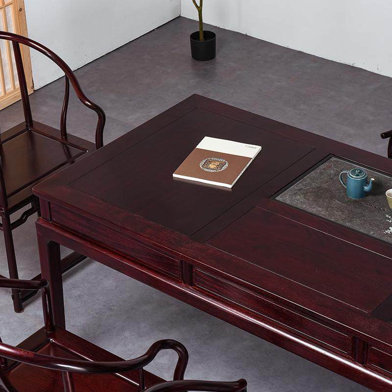 血檀家具新中式茶桌非洲小叶紫檀功夫茶台茶几实木泡茶桌椅六件套,淘宝优惠券,粉丝福利购,淘宝优惠卷