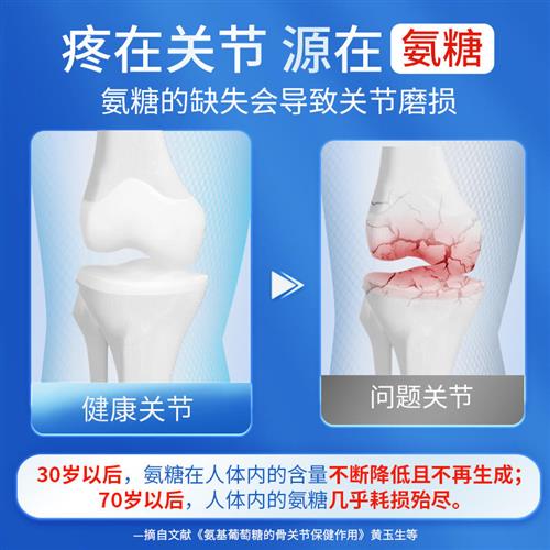 康恩贝氨糖软骨素钙片中老年护关节安糖增加骨密度官方旗舰店疼痛 - 图0