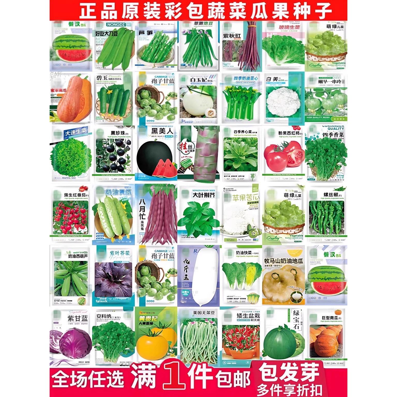 蔬菜种子香菜番茄辣椒菠菜黄瓜青菜籽生菜萝卜白菜四季播种孑大全,淘宝优惠券,粉丝福利购,淘宝优惠卷