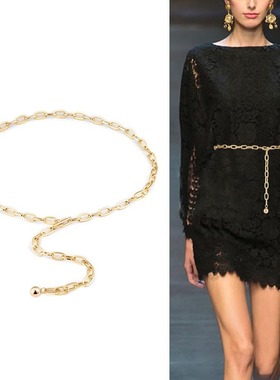 极速Woman Golden Waist Chain Body Y2k Office 365 BelXt  nd F
