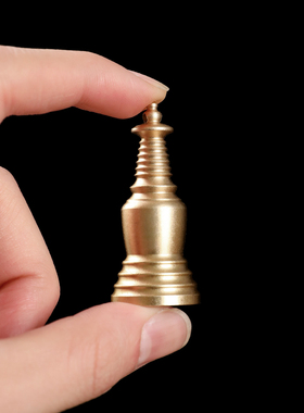 极速黄铜舍利塔嘎乌瓶项链随身空瓶吊坠嘎M乌盒楞严咒挂件手机链