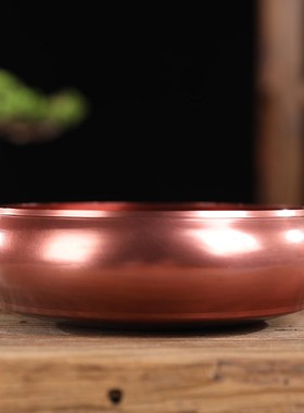 速发紫铜色曼扎盘仿式修八藏用盘吉祥供修曼达罗七宝石曼茶罗摆件