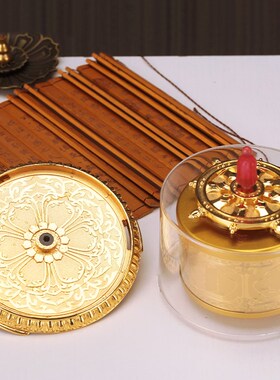 合金指捻转金轮转经简指尖装饰高端精工亚克力工艺品家用桌面摆件