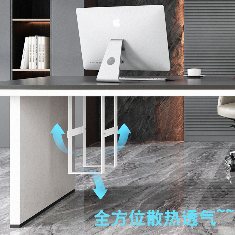 Computer host bracket hanging under desk host storage rack desktop chassis hanging rack host heat sink