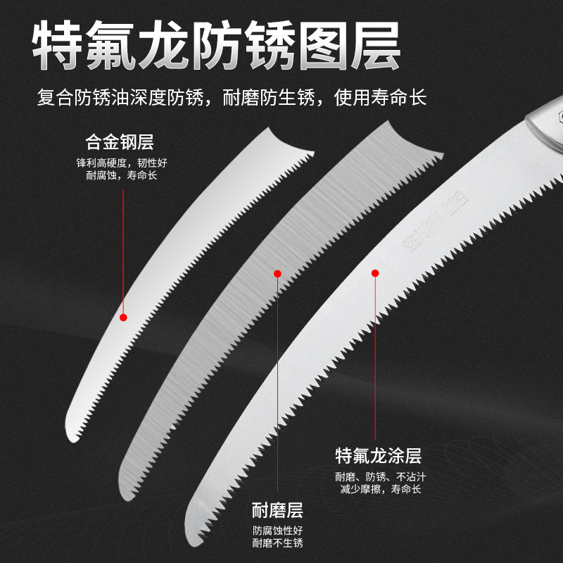 佐川吉330手锯/园林工具/修枝锯/整枝锯/木柄锯/家用弯锯子,淘宝优惠券,粉丝福利购,淘宝优惠卷