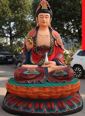 速发厂家萨销佛供1米6鎏金观世音菩直像奉大型观2米1观音神像