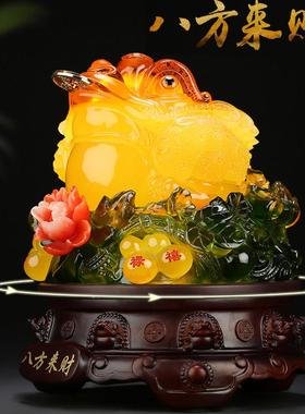 饭店开业送的礼物生意兴隆餐厅吧台装饰品创意金蚕摆件纯铜工艺品