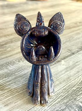 瓦猫云南大理南诏窑手工陶瓷猫创意礼品开业小摆件古南诏国发货