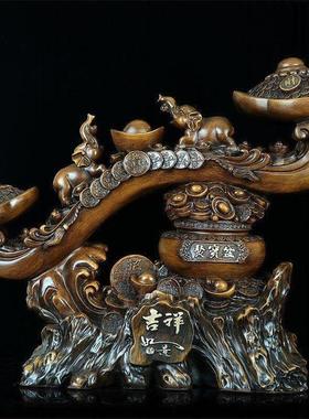 吉祥如意摆件工艺品家居玄关电视酒柜房间客厅装饰品新房乔迁礼物