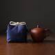 Travel tea set thickened cotton linen storage bag tea leaf jar tea cup teapot cloth bag