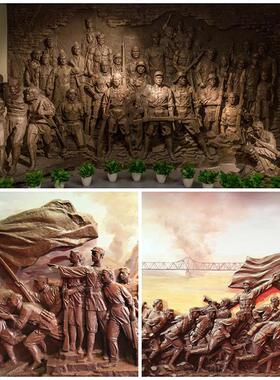 玻璃钢校园人物锻铜浮雕铸铜雕塑石雕壁画砂岩户外庭院背景墙