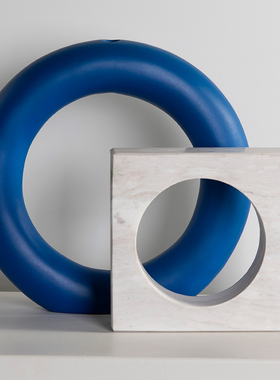 新品装饰推荐大理石门洞摆件现代简约创意家居客厅U样板间售楼处