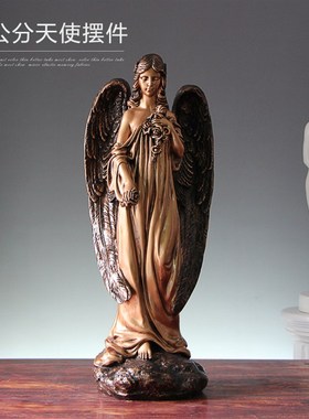 极速欧式家居天使饰品摆件花园酒店E走廊别墅婚庆引路天使柜子天