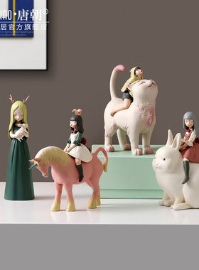 速发盒将军白夜童话贾晓鸥设计礼款摆件轻奢艺术品师猫装生日礼物