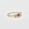 Arkado rose garnet 9K gold ring