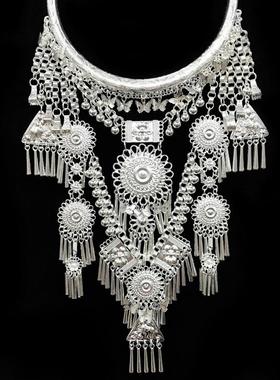 极速项圈民族苗族风苗o银演出项链新款饰品夸张云南大女拍摄服装