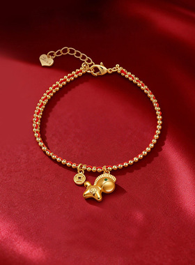 2026本命年生肖小马红绳手链女生轻奢感编织手绳小众马年手饰