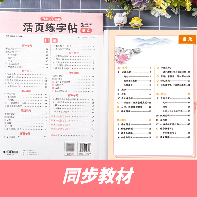 【正版】2025小学活页专项系列语文英语默写数学计算单元活页试卷练字帖一二三四五六年级下册同步教材训练人教苏教北师冀教青岛版