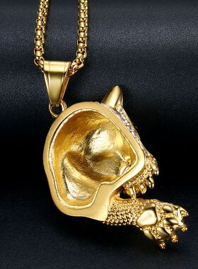 极速Neaw Trendy Tiger Shape Pendant Necklace Mens Necklace