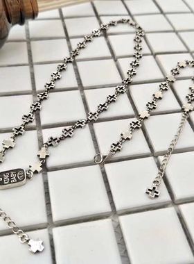 极速ALLRIM 出品!KINGBABDY镂空十字架项链颈链,手錬! 纯银