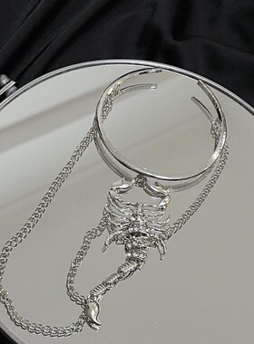 极速蝎子臂环f胳膊装饰手臂女饰品臂钏大臂金属臂链配饰臂饰手镯