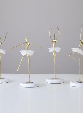 芭蕾舞蹈女孩摆件客厅高端玄关酒柜软装饰现代简约电视柜乔迁礼品