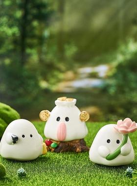 创意桌面装饰品小摆件办公室工位治愈系情绪稳定解压可爱手机支架