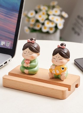 速发古风唐仕手生平摆支架办公室工位桌面板件治愈系送机礼物佛系