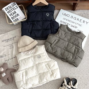 黑金新款防寒羽绒棉马甲