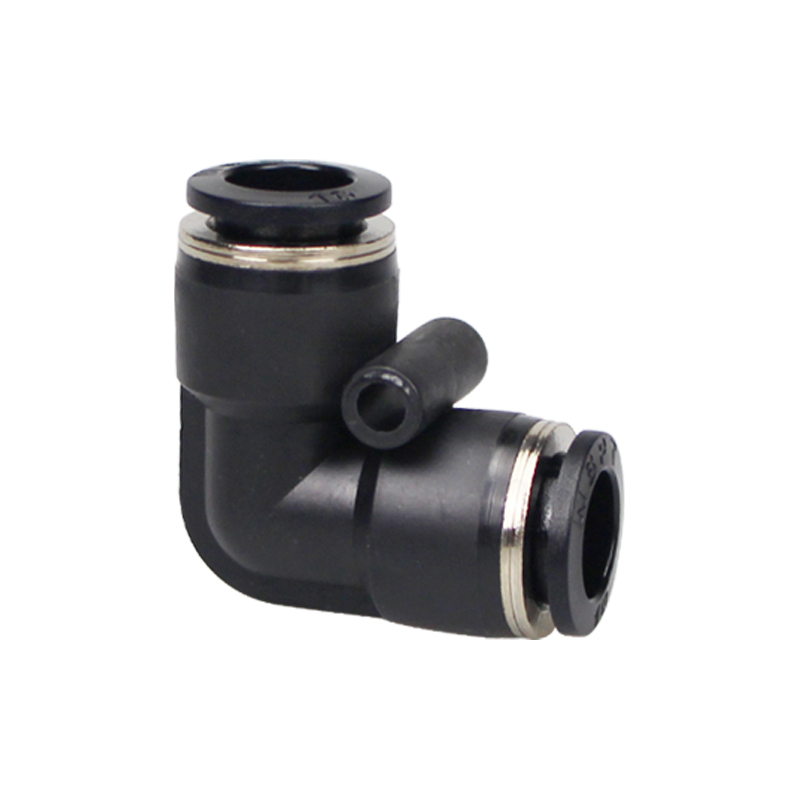 气管拐角弯头PV二通直角快接4 6 8 10 12 14 16mm塑料快插弯通PUL - 图3