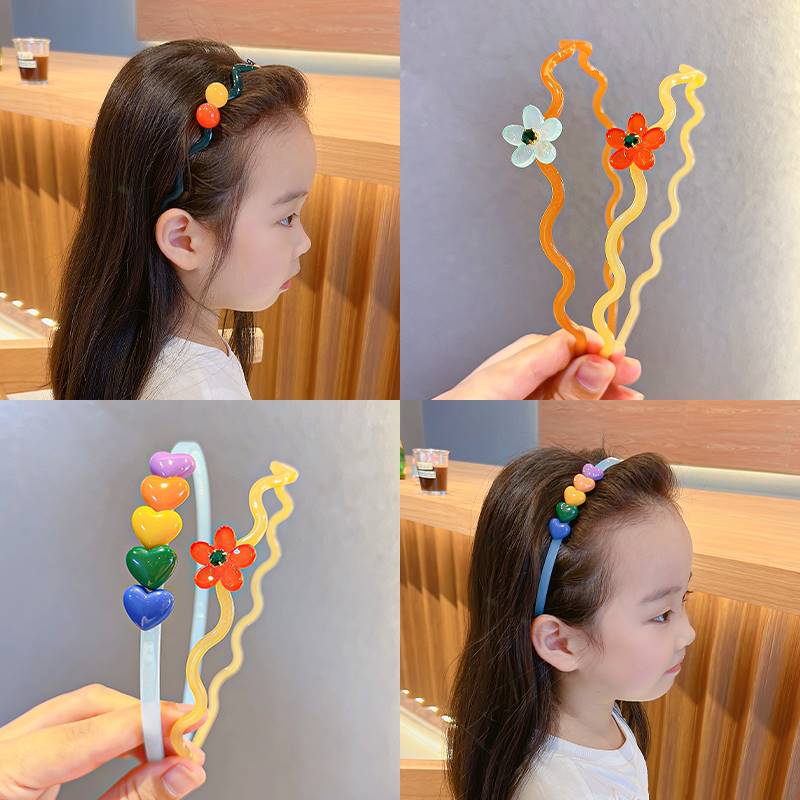 极速儿童头箍网红2022t年新款发箍碎发整理压发百搭防滑发卡头饰 - 图0