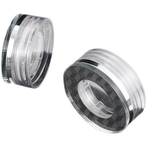 极速高山流水玻璃杯盖q配件通用透明密封圈双层水晶玻璃杯盖食用 - 图1