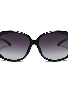 极速偏光太阳镜女士时尚潮流新款开车挡风防紫P外线圆脸眼镜中年