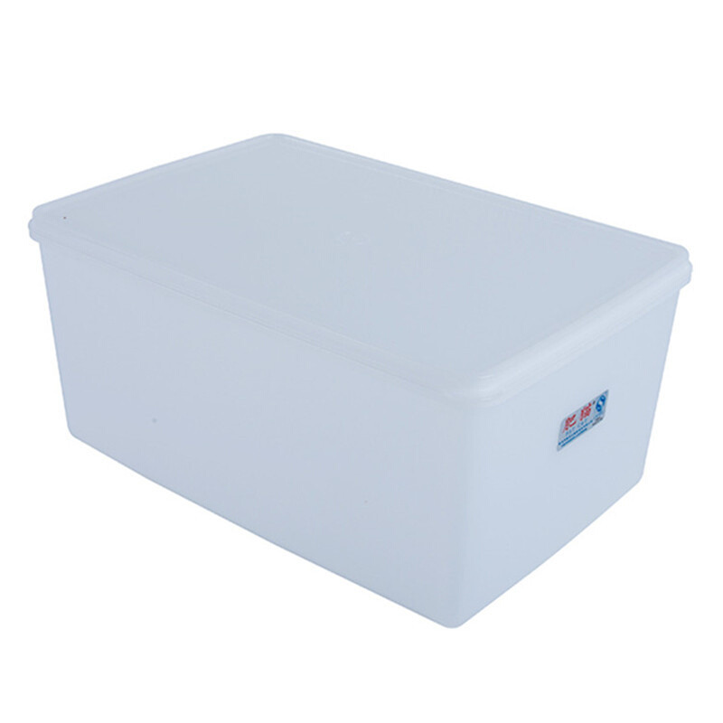 现货速发DE7T保鲜盒大容量超大特大号长方形白色冰箱防串味冰柜商 - 图1