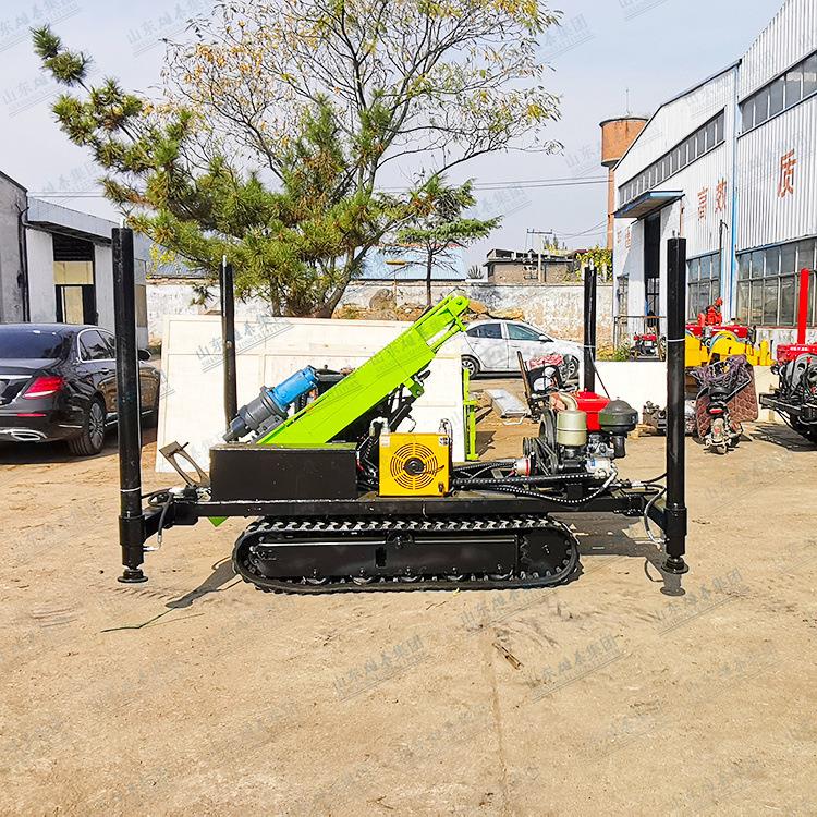 潜孔锤破碎成孔钻机 履带式打井打桩一体机 冲击旋转多用途钻探机 - 图1