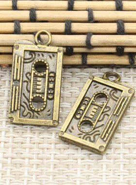 极速古青铜DIY吊坠 饰o品配件 录音带 23x12mm 20个 T10381