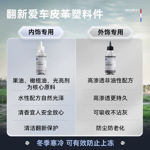 荷兰CARTEC汽摩托车橡胶黑色塑料内外老化发白翻新修复还原养护剂 - 图3