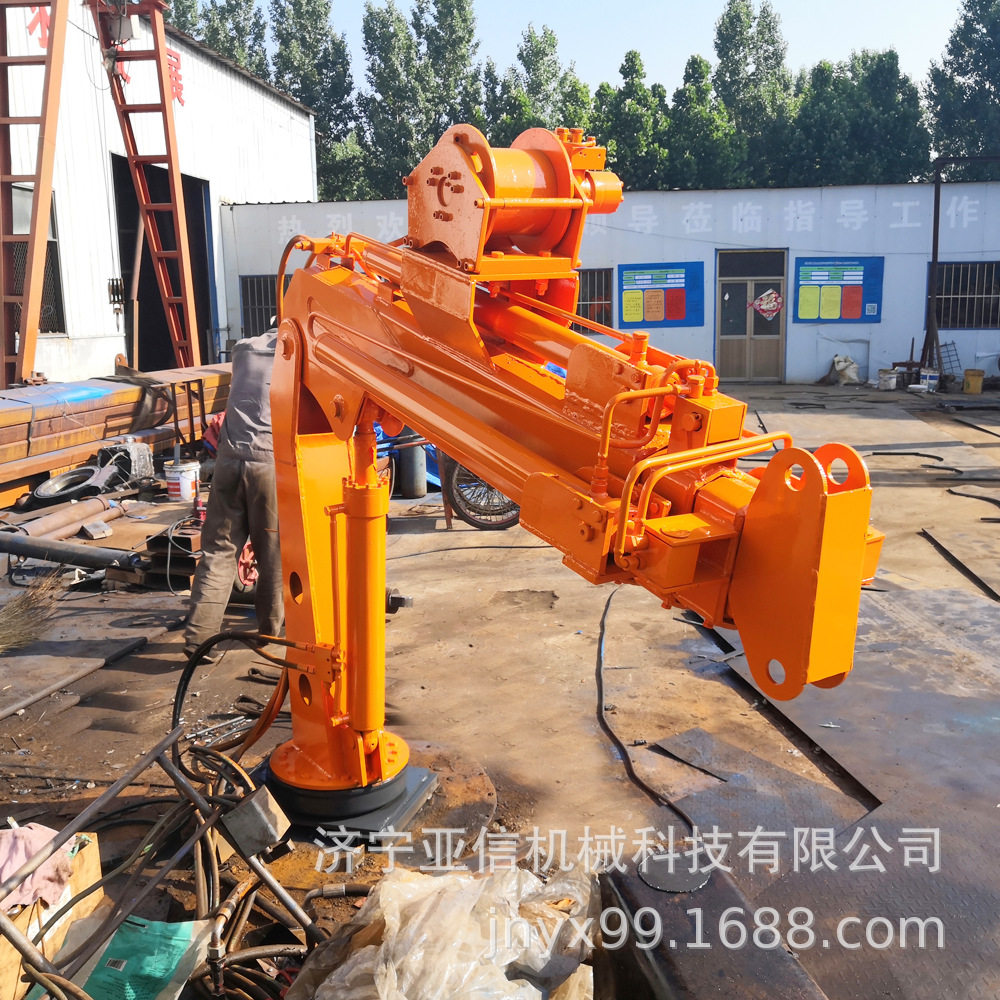 360度旋转液压折臂式吊机可车载 船用折臂吊机 不占空间小吊机,淘宝优惠券,粉丝福利购,淘宝优惠卷