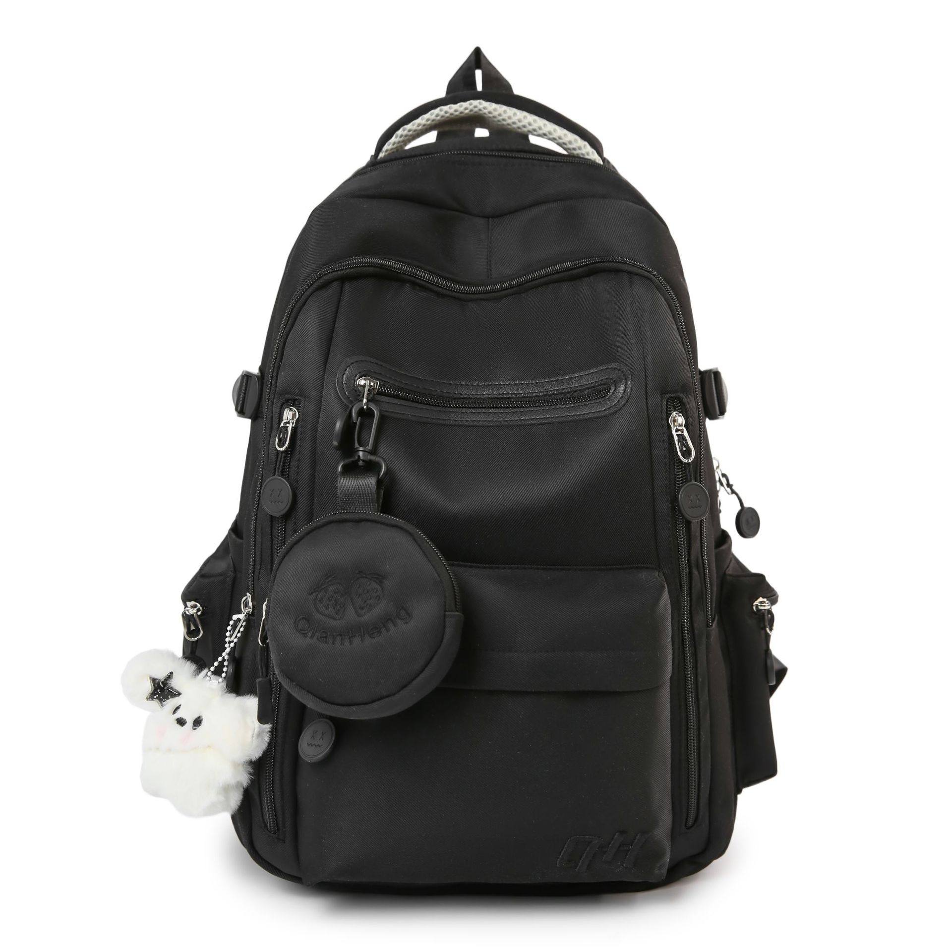 韩系ins粉色甜美学院风中小学生三到六年级宽肩带多隔层双肩包女,淘宝优惠券,粉丝福利购,淘宝优惠卷