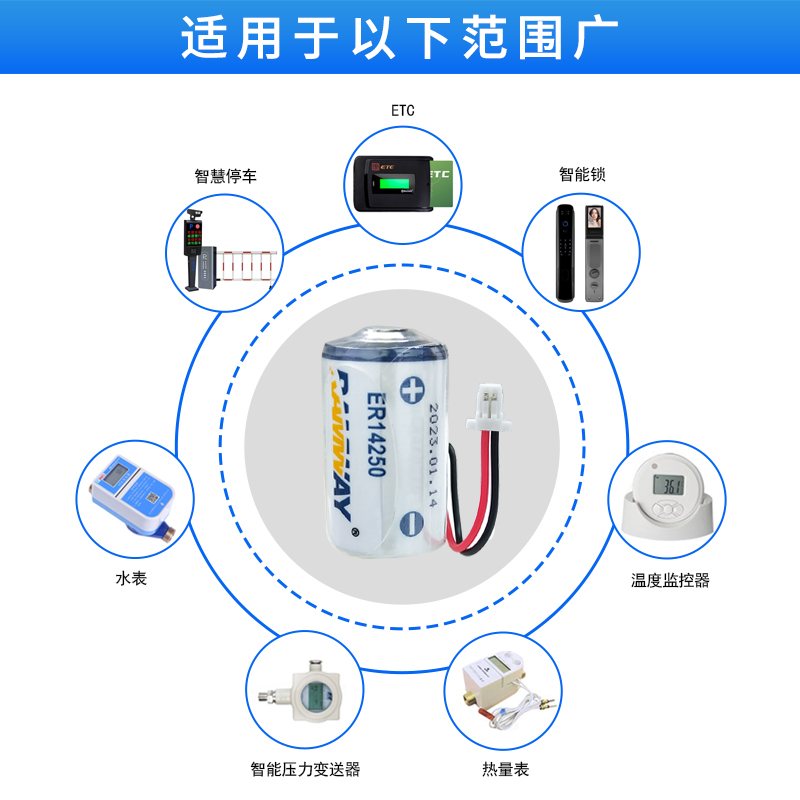 小汽车ETC电池ER14250高速ETC电子标签3.6v电容RHC1520可更换服务 - 图1