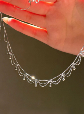 法式蕾丝项链配饰不掉色锁骨链司凤同款高级感轻奢小众设计颈链女