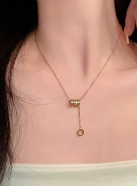 时尚都市精致小蛮腰轻奢项链女网红小众高级设计感日常配饰锁骨链