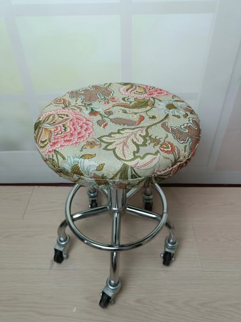 全棉帆布圆形凳子吧台椅圆板罩子椅子罩圆形椅子套可定做,淘宝优惠券,粉丝福利购,淘宝优惠卷