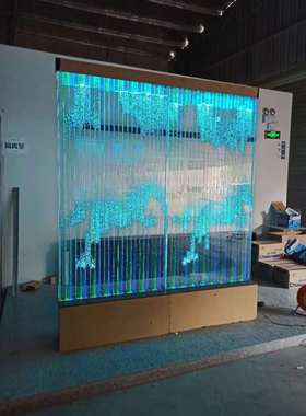 极速可程a式设计图形文加LOGO数码水幕墙流水数字水帘商业场所用